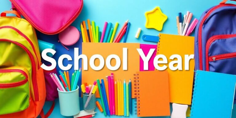 Bunte Schulsachen für einen stressfreien Schulstart.