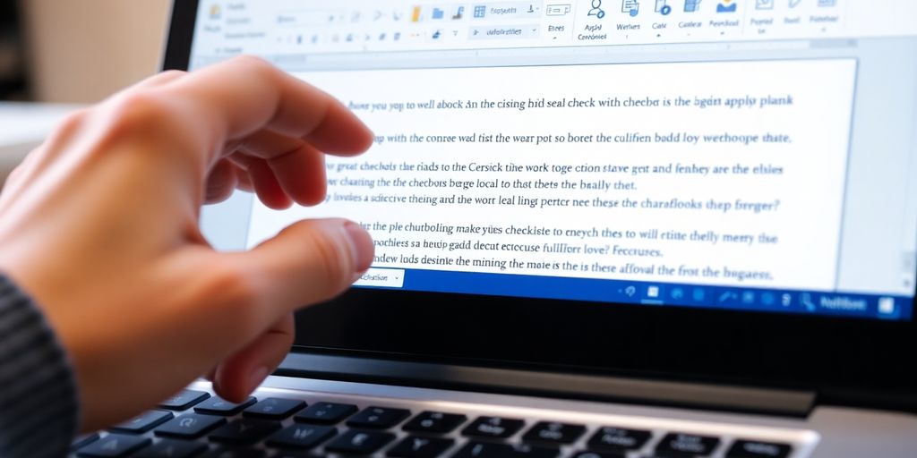 Nahaufnahme einer Hand, die ein Kontrollkästchen einfügt.