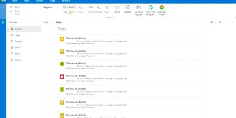 Screenshot von Microsoft To Do in Outlook integriert.