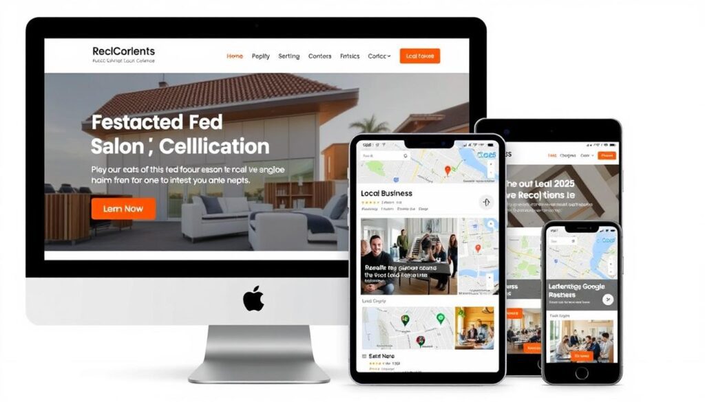 Responsive Website mit Local SEO 2025 Optimierung auf verschiedenen Geräten