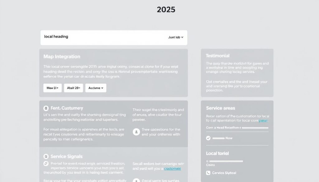 Struktur einer lokalen Landingpage für Local SEO 2025