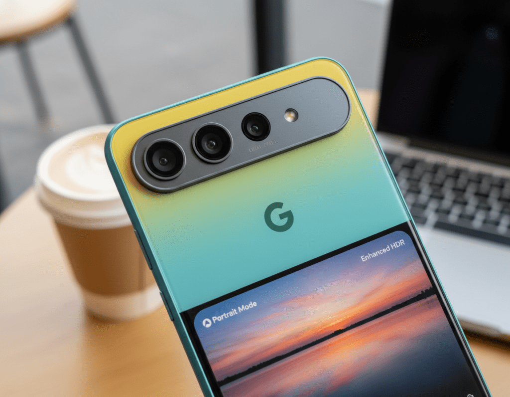 Google Pixel 10a mit charakteristischem Design