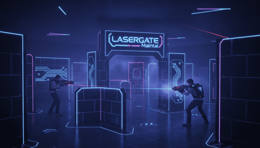 LASERGATE Lasertag Arena in Maintal mit moderner Ausrüstung