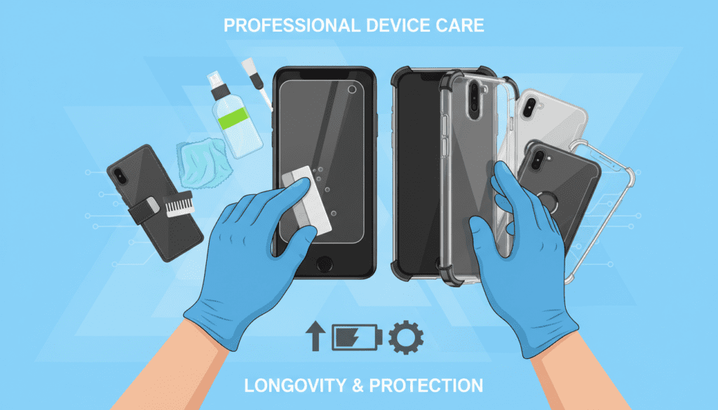 Professionelle Smartphone-Pflege und Schutz
