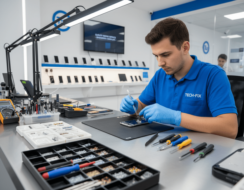 Professionelle Smartphone-Reparatur Werkstatt